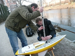 Stapellauf des autonomen Segelbootes 2011